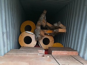 Delivery of floor mounted jib crane